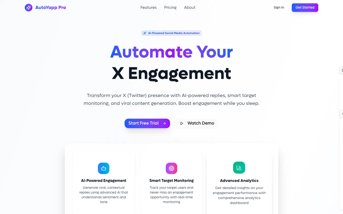 AUTOYAPP PRO website, screen 1