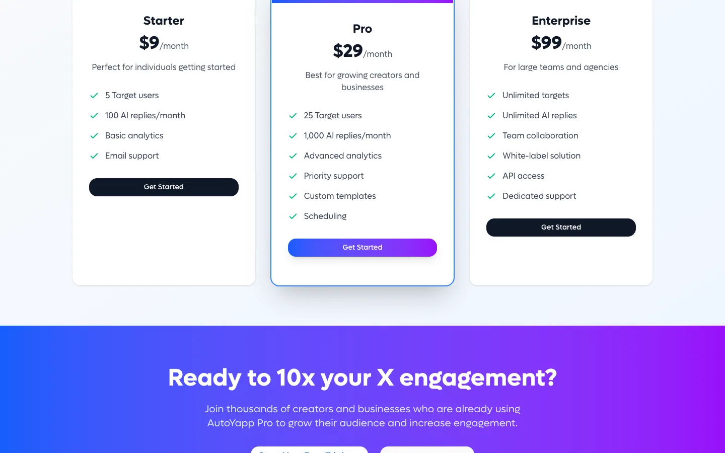 AUTOYAPP PRO website screen