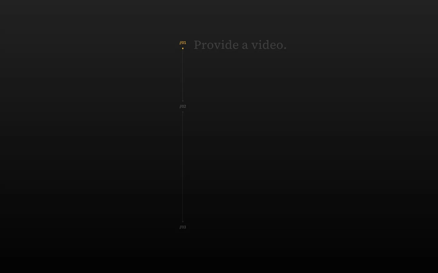 CHRONOSEEK website, screen 2
