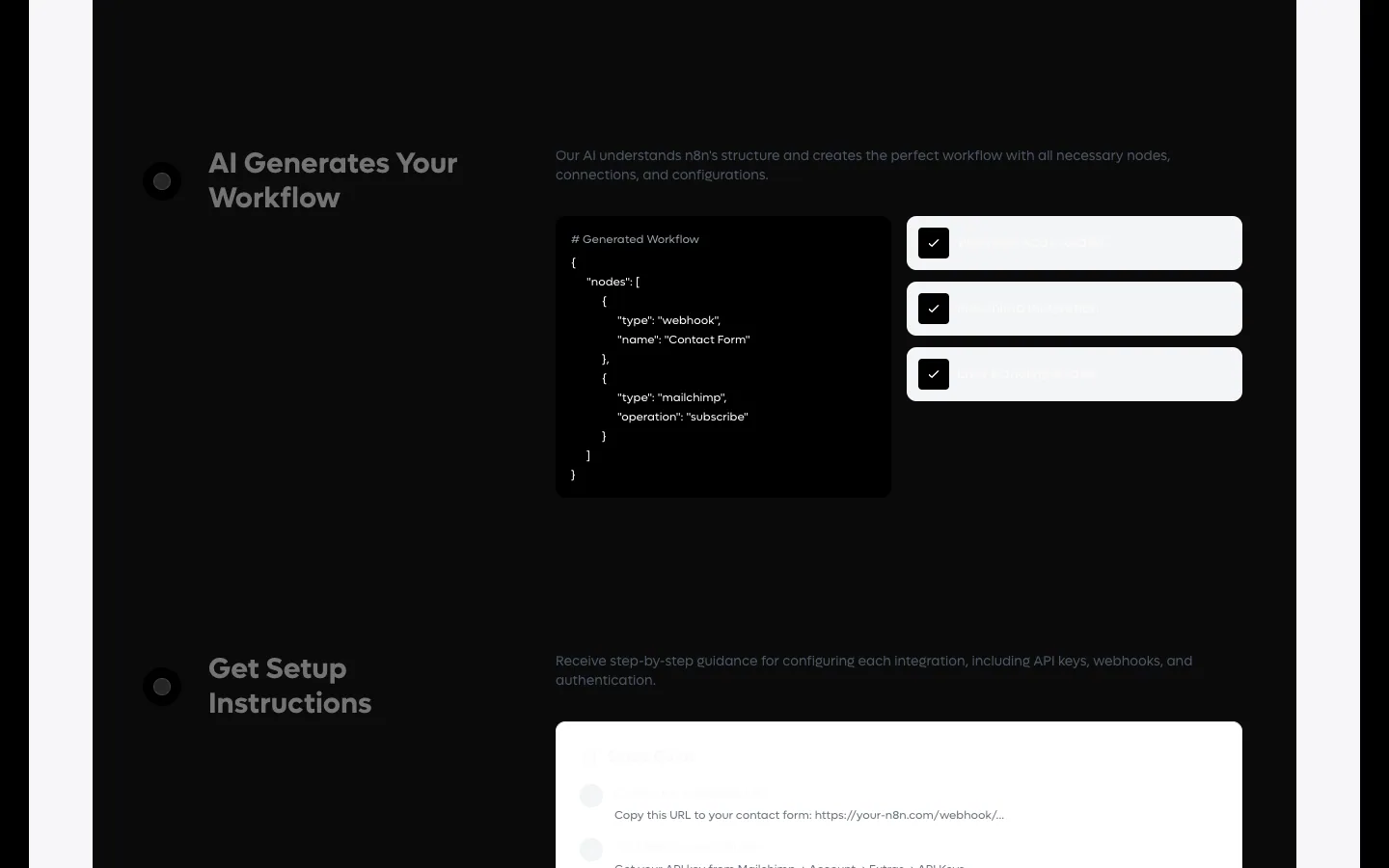 FLOWBOT AI website, screen 3