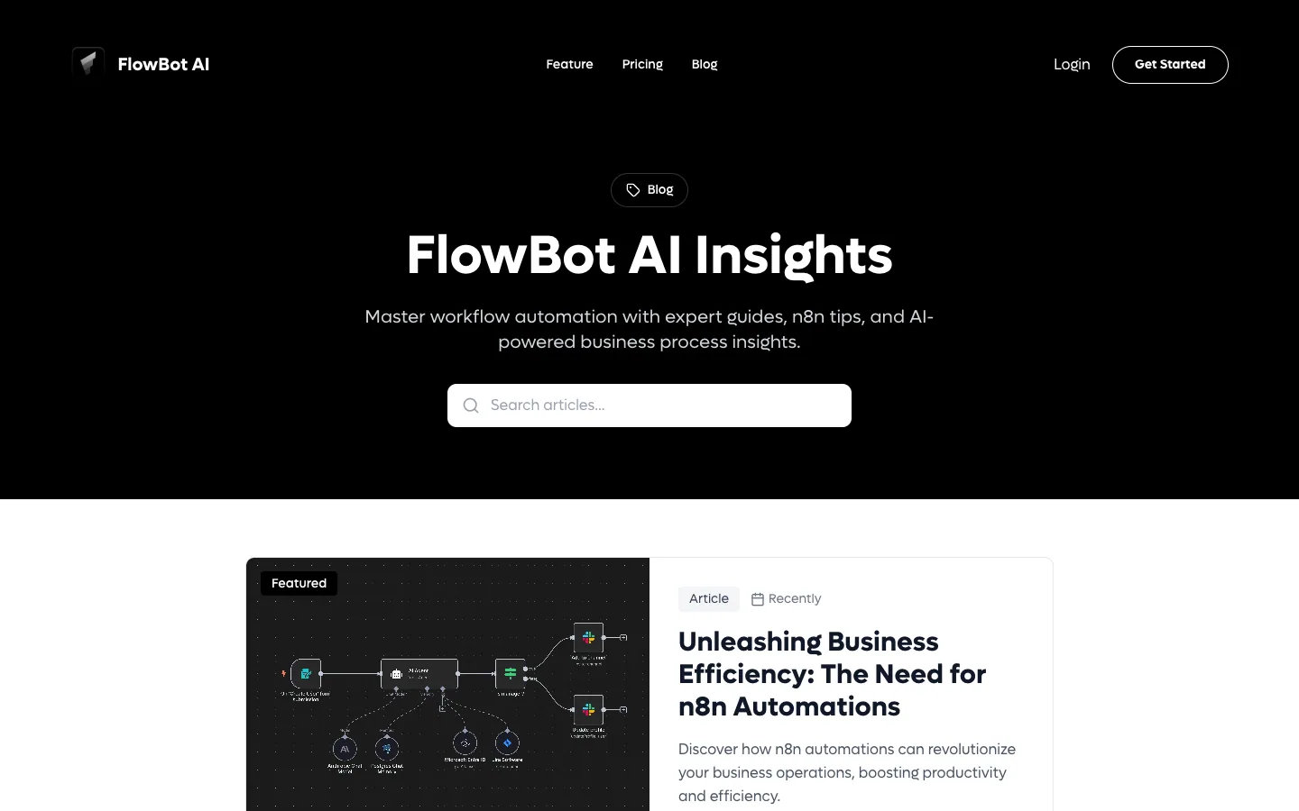 FLOWBOT AI website, screen 5