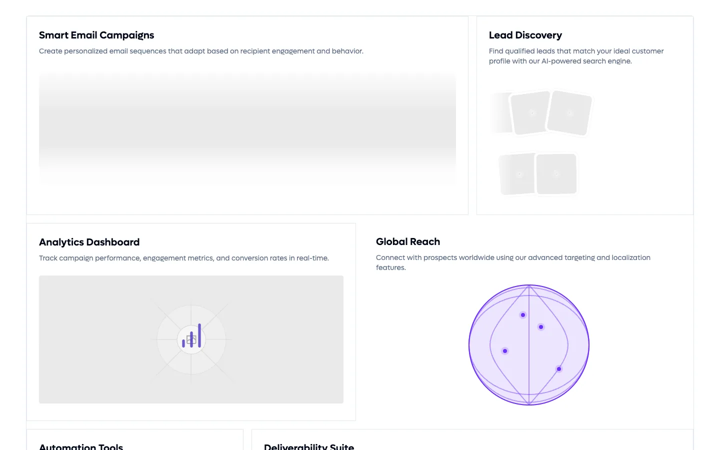 LEADO AI website, screen 2