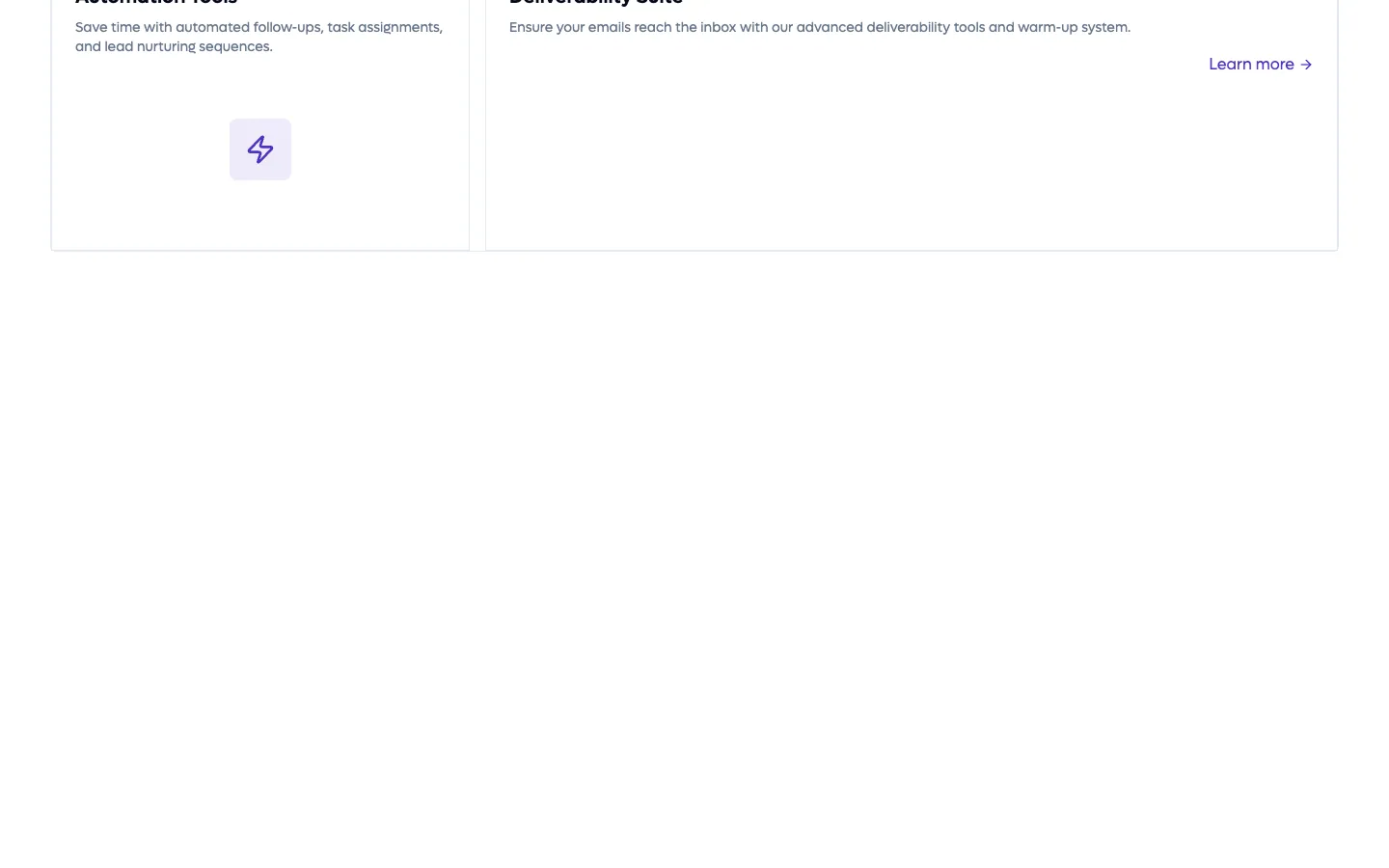 LEADO AI website, screen 3
