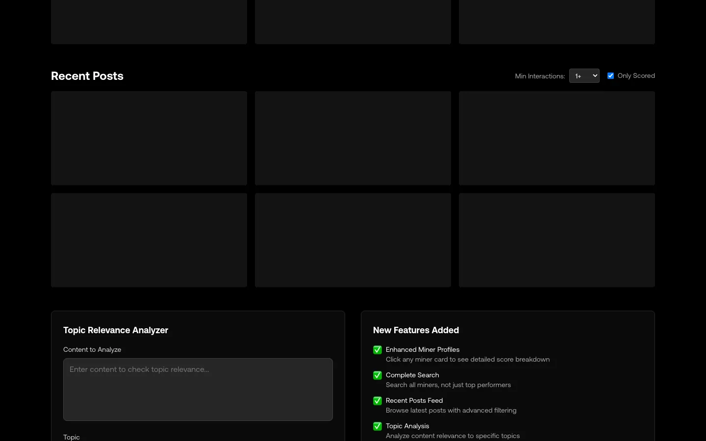 NUANCE TRACKER website, screen 3