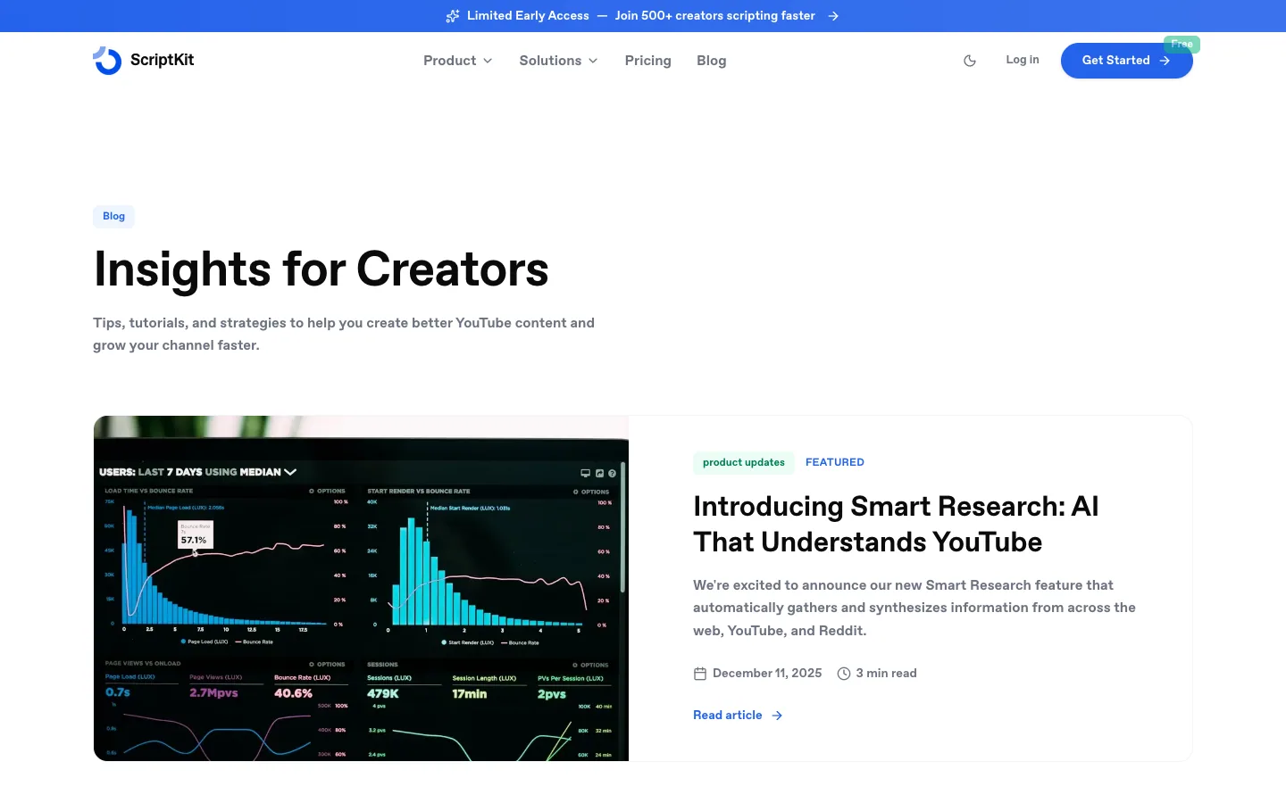 SCRIPTKIT website, screen 5