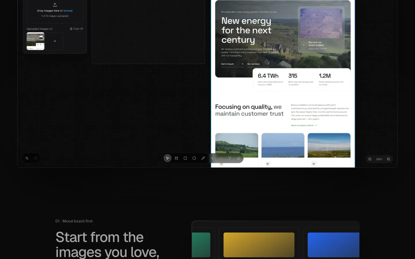 SKETCHMASON website, screen 2