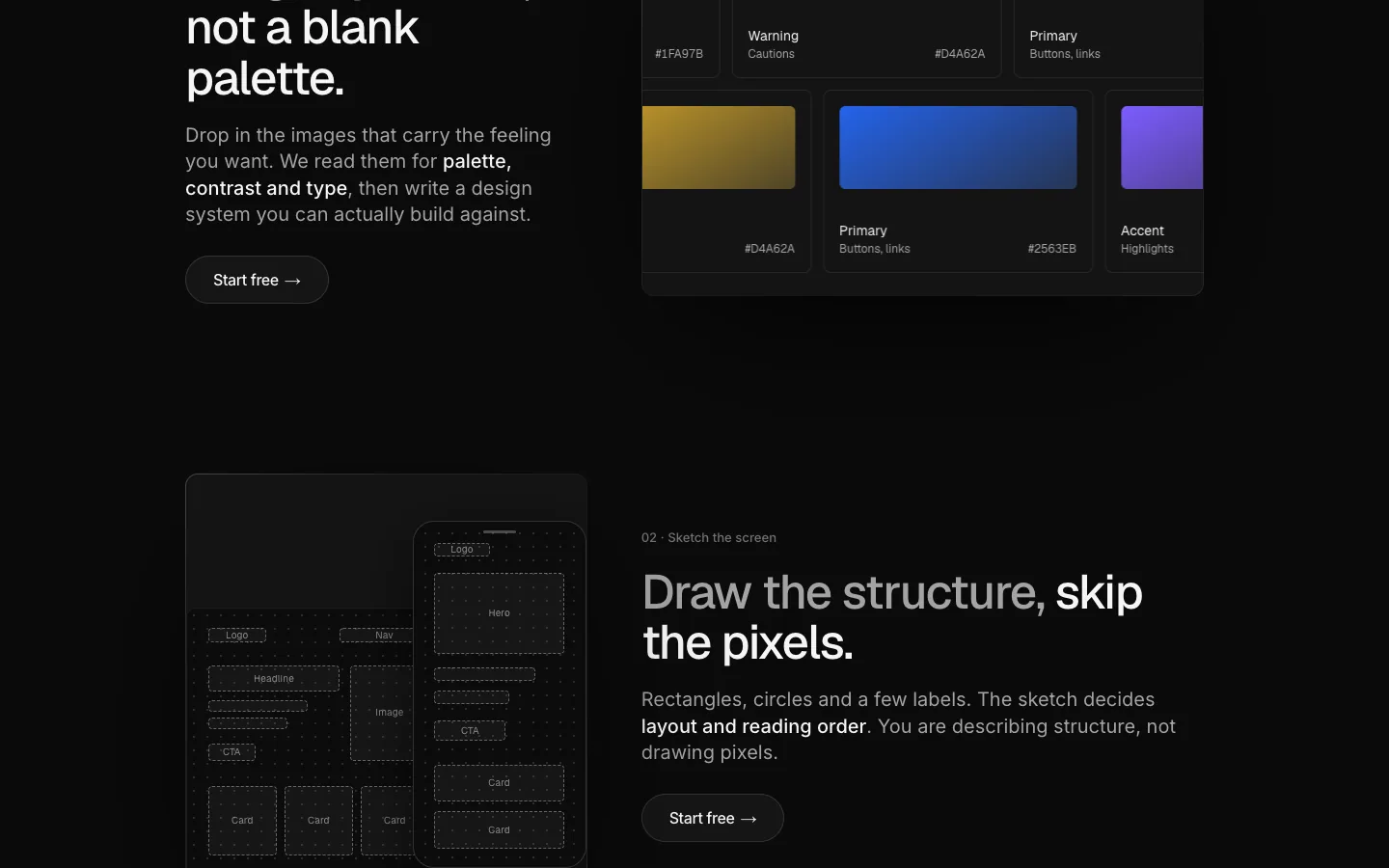 SKETCHMASON website, screen 3