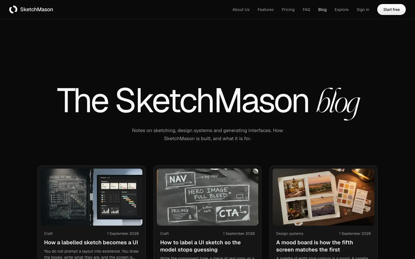 SKETCHMASON website, screen 9
